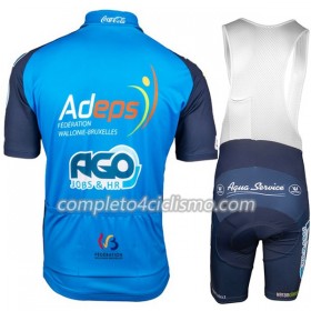Completo Maglia + Pantaloncino con bretelle 2018 Ago Aqua Service Donna N001